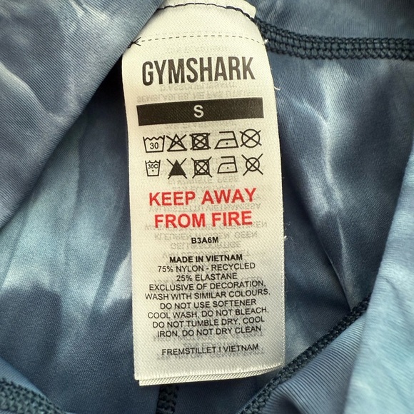 Gymshark Elevate Leggings in Lakeside Blue Spray Dye - Picture 6 of 6